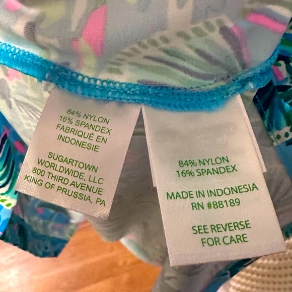 NWT! Talli Cover-Up - Frenchie Blue Mosaic Shells Coverup - sold out - size xl - Picture 5 of 6